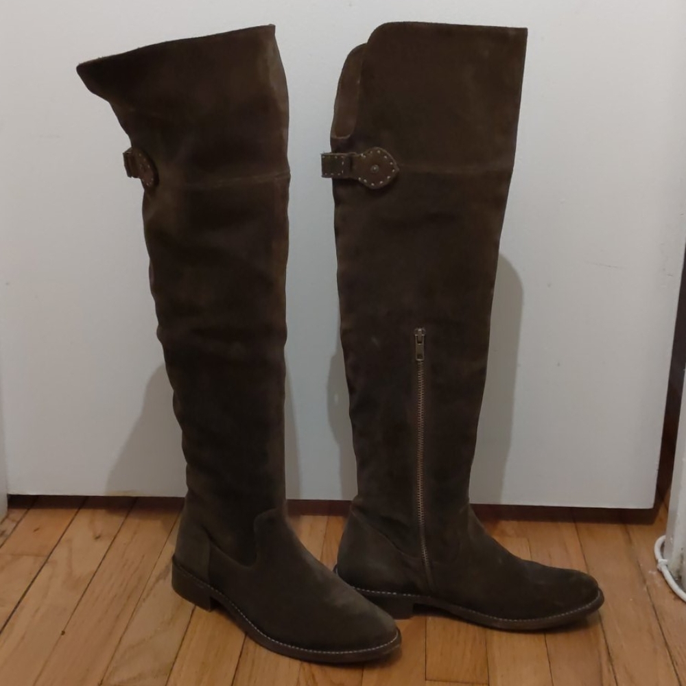 Frye Shirley OTK Suede Boots